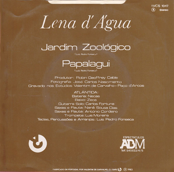 洋楽 lena d'agua / jardim zoologico / tao Lena D'Água – Jardim Zoológico – Vinyl (7